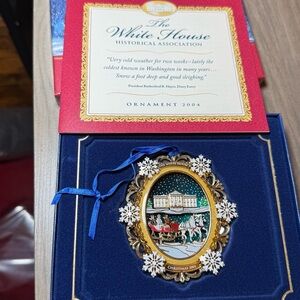 White House Historical Association 2004 Official Christmas Ornament NEW Vintage